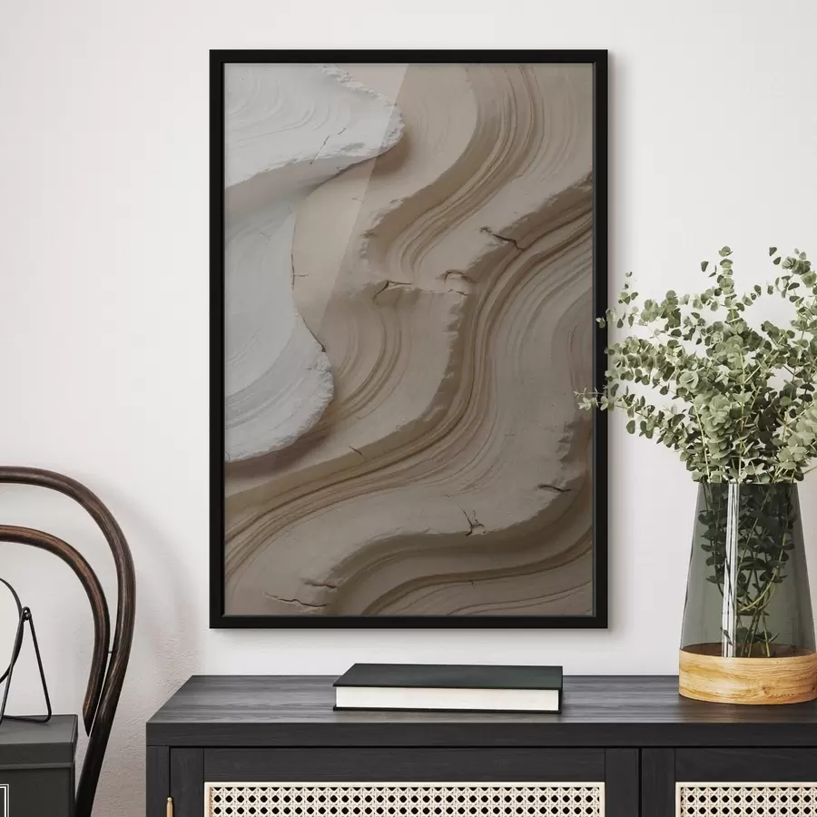 Fototapeedid Valge ja beeži värvi imitatsioon f48108