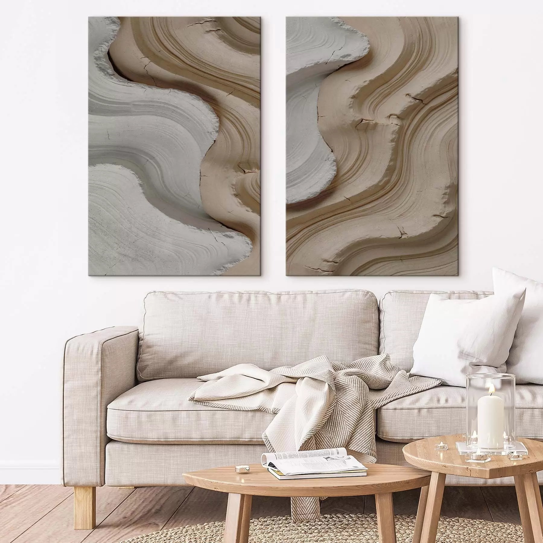 Pilt Hele ja beež värvi vormitud detailid, 3D-imitatsioon m30080