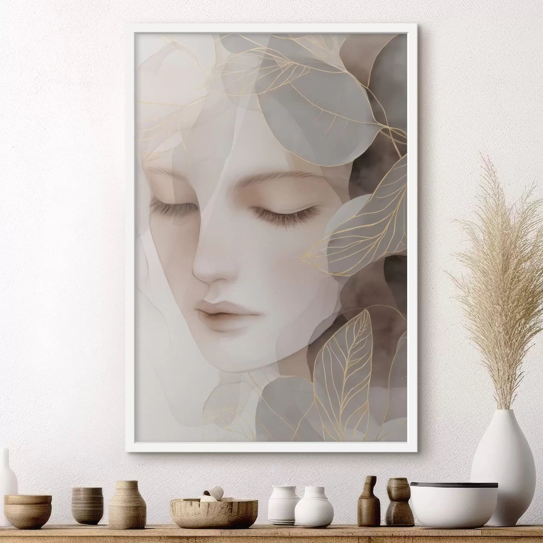 Fototapeedid lehtedes tüdruk f47938