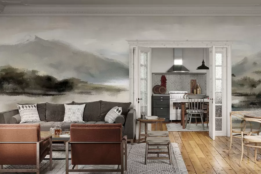 Fototapeedid Värvitud mäed w05248