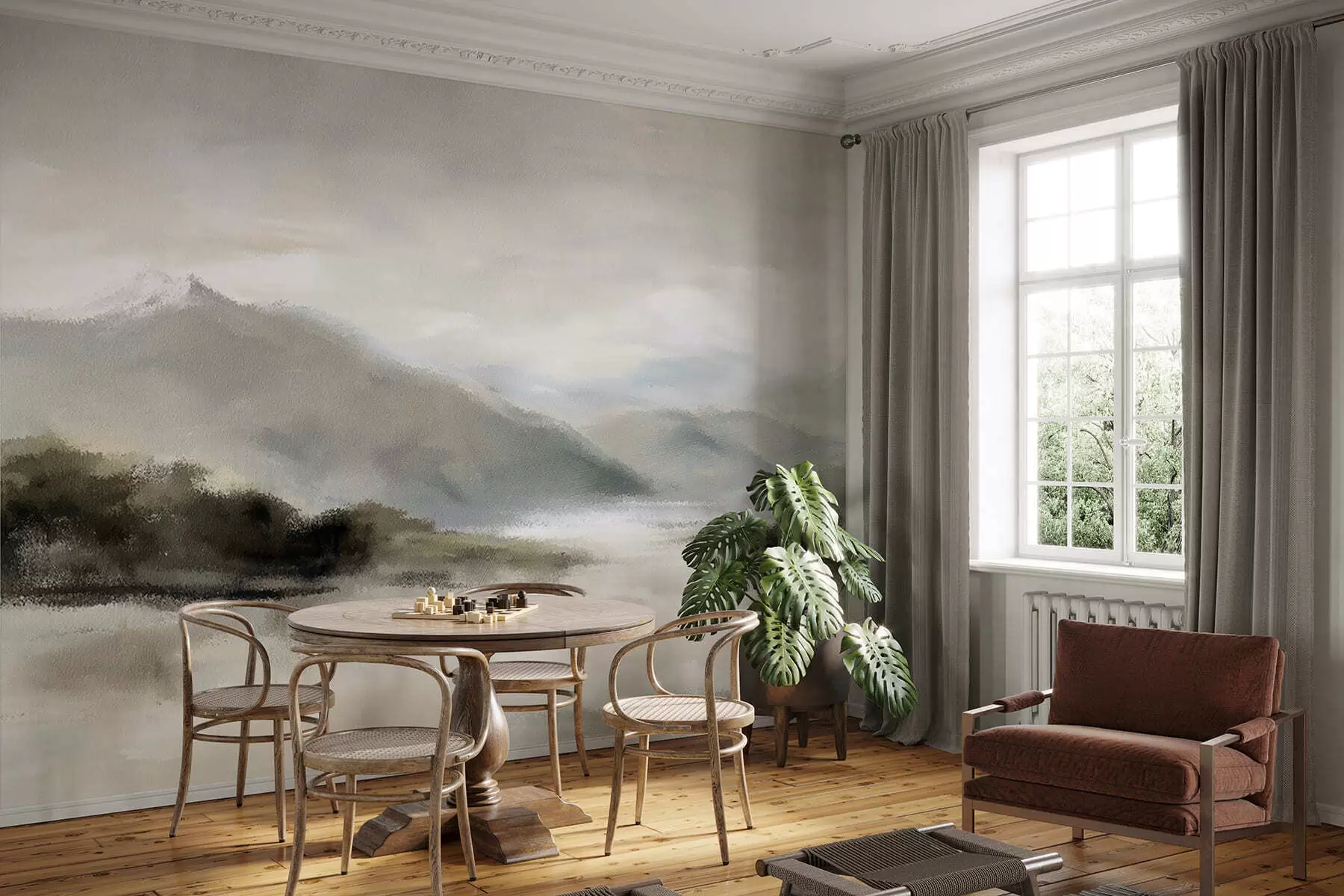 Fototapeedid Värvitud mäed w05248