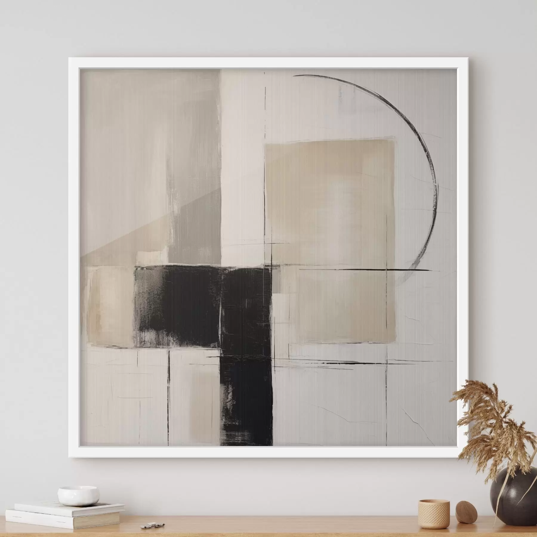 Fototapeedid kaasaegne abstraktne geomeetriline maal f48072