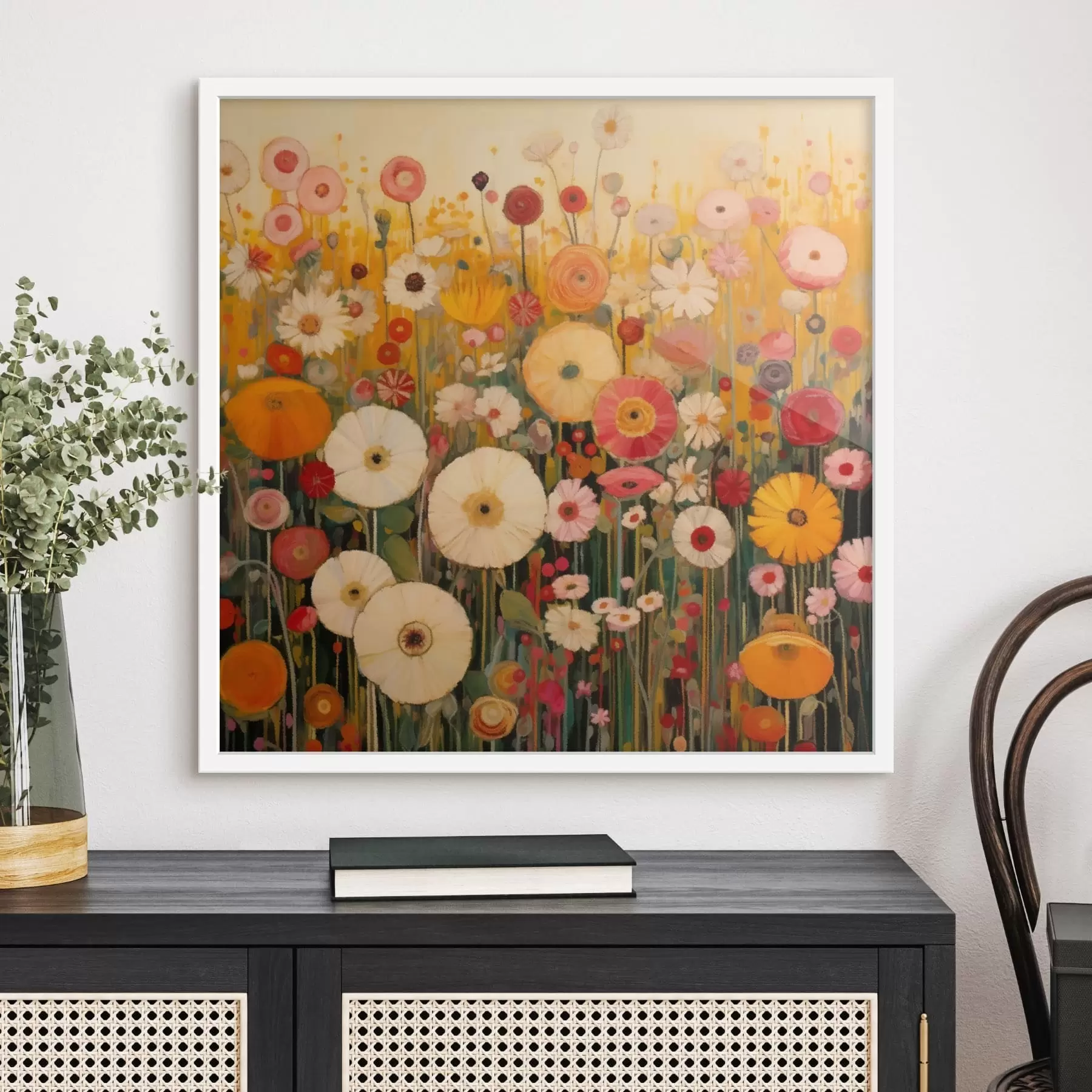 Fototapeedid elav dekoratiivne lilleväli f48112