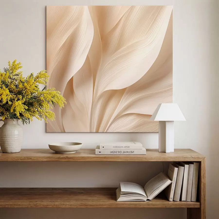 Pilt Abstraktsed beežid voolavad jooned s48095