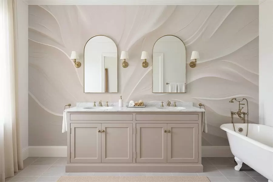 Fototapeedid Õrnad läbipaistvad lehed oksal w05267