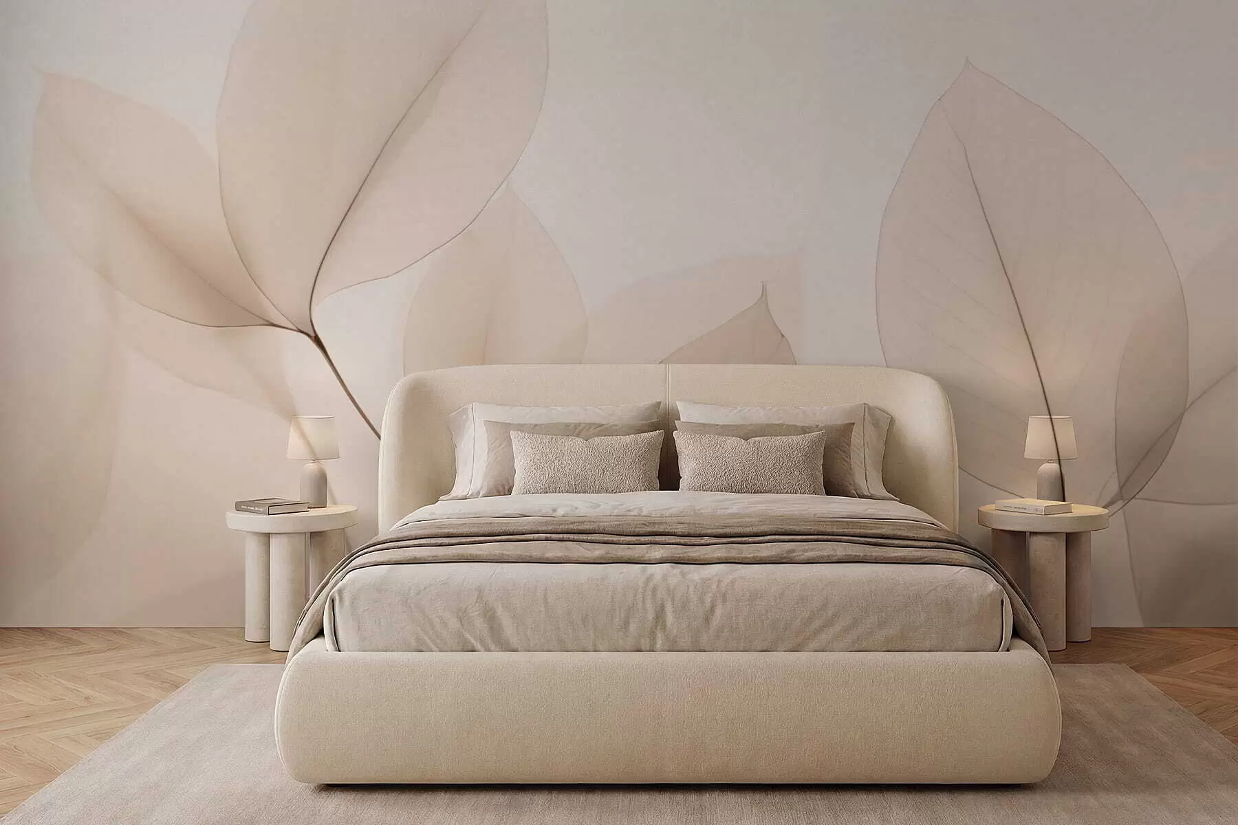 Fototapeedid Valge õis peene joonega w05268