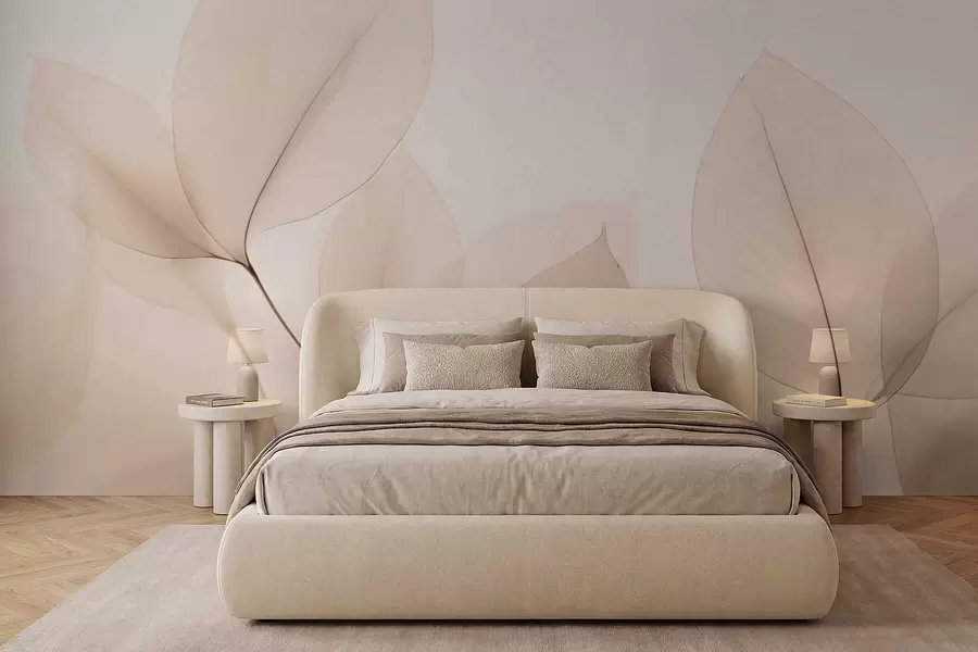 Fototapeedid Valge õis peene joonega w05268