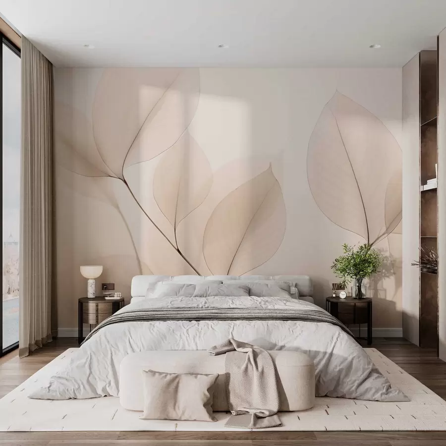 Fototapeedid Valge õis peene joonega w05268