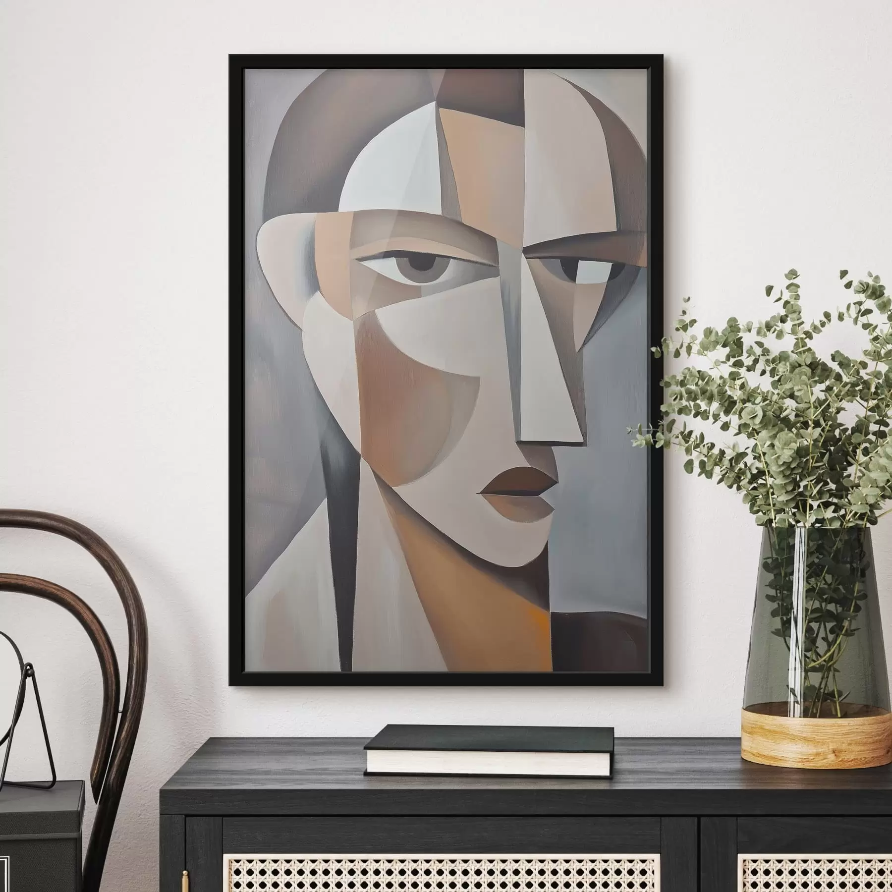 Fototapeedid Kaasaegne kubistlik portree f48013