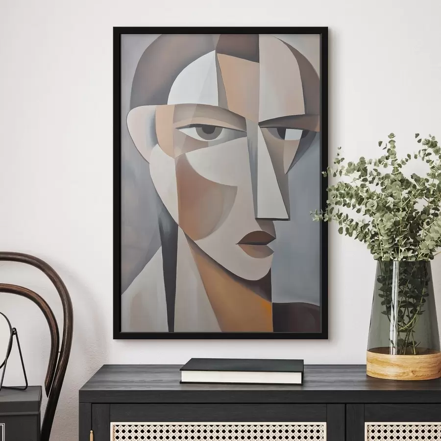 Fototapeedid Kaasaegne kubistlik portree f48013