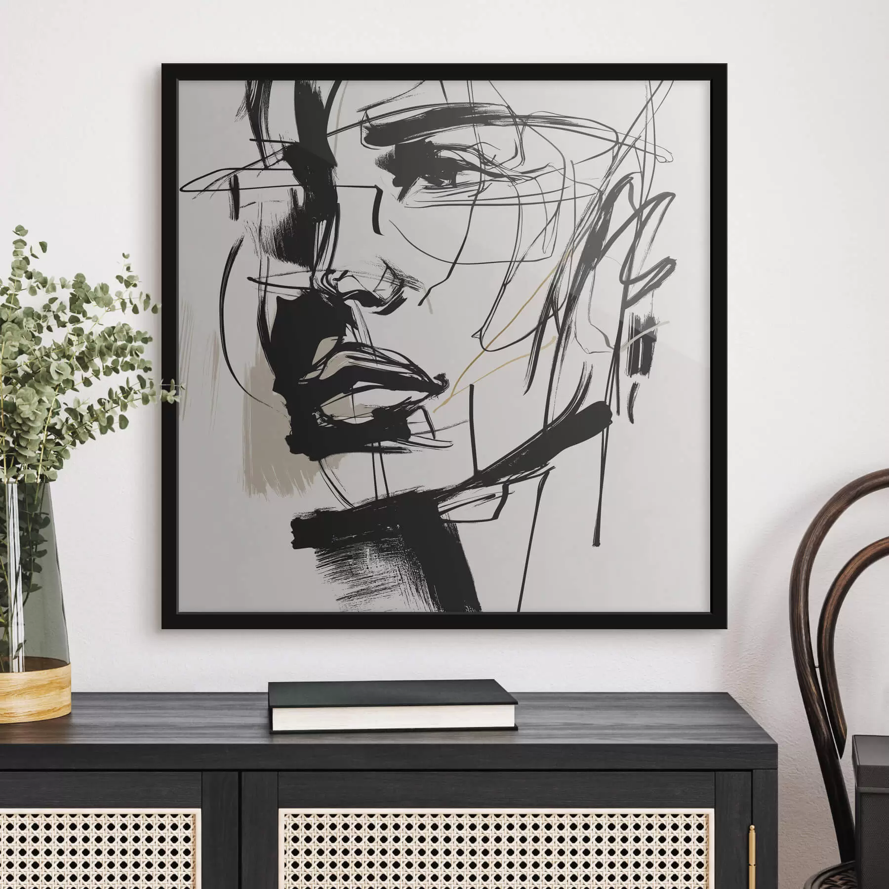 Fototapeedid Minimalistlikud portreed mehest f48015