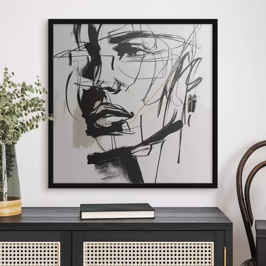 Fototapeedid Minimalistlikud portreed mehest f48015