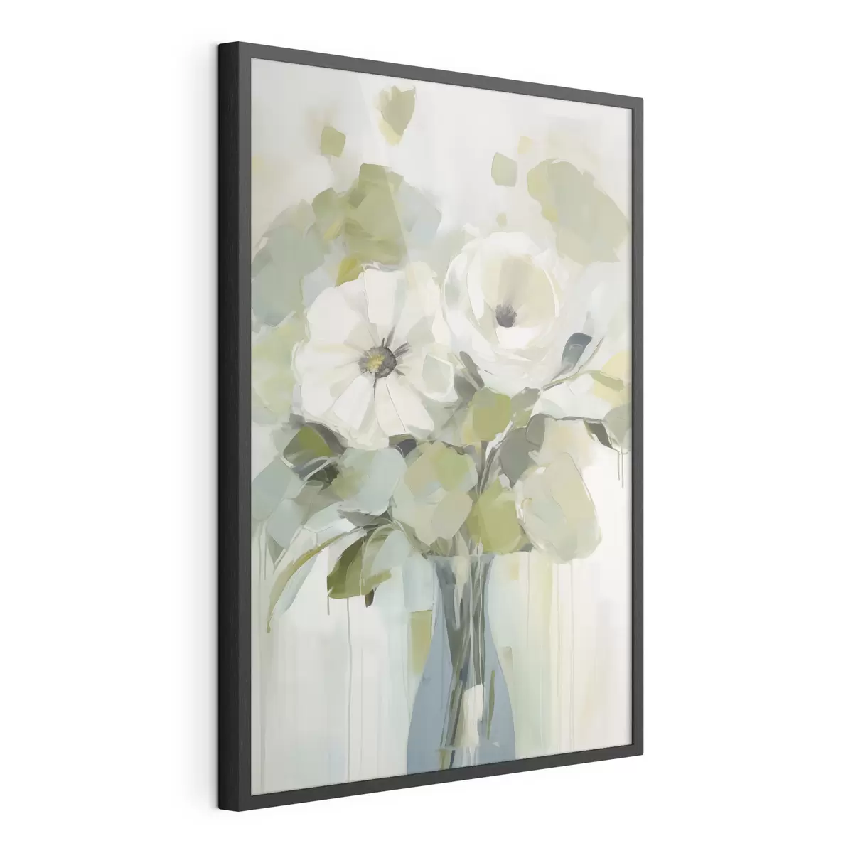 Plakat Lilled vaasis imitatsioonmaal f48167