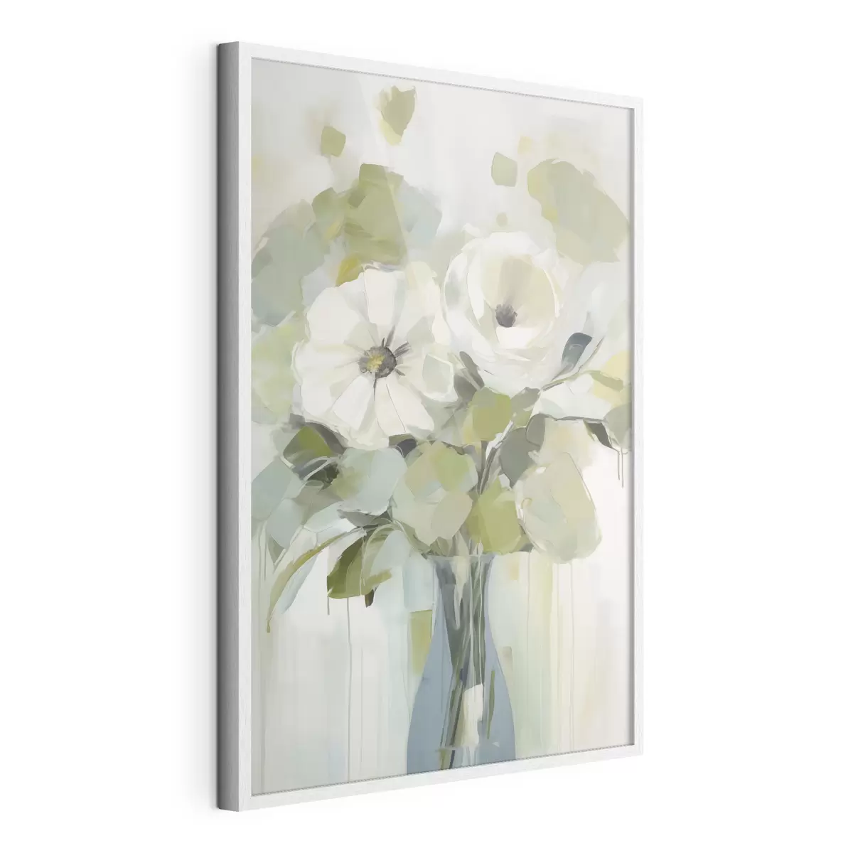 Plakat Lilled vaasis imitatsioonmaal f48167