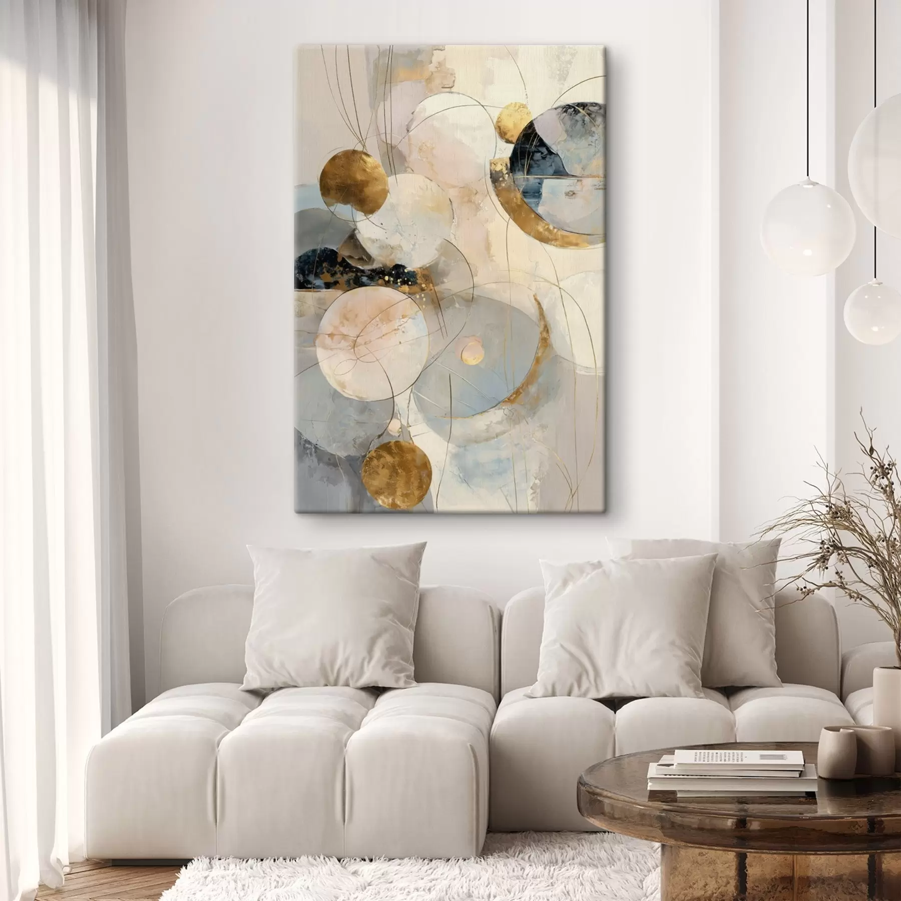 Pilt Taevatoonide ja geomeetriliste kujundite harmoonia minimalistlikus stiilis s47986