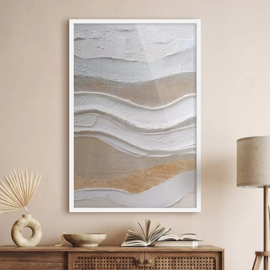 Fototapeedid Tekstuurne kompositsioon julge pintslitõmbega minimalistlikus stiilis f47965