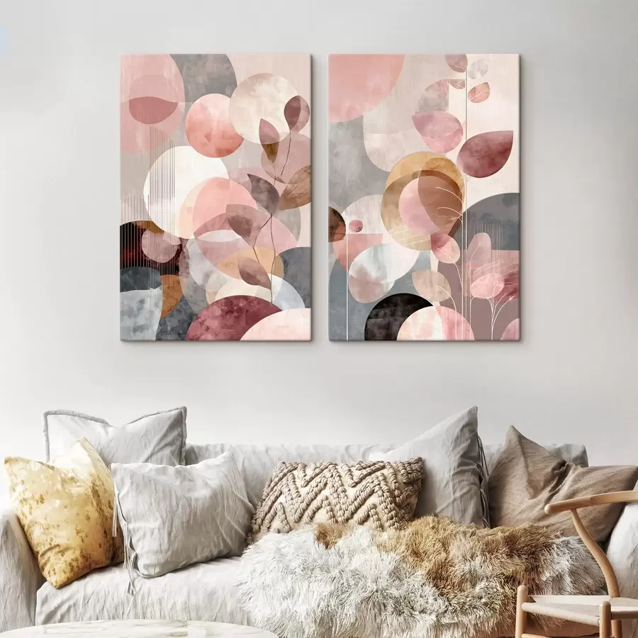 Pilt Läbipaistvate ringide ja elegantsete varte kompositsioon m30035