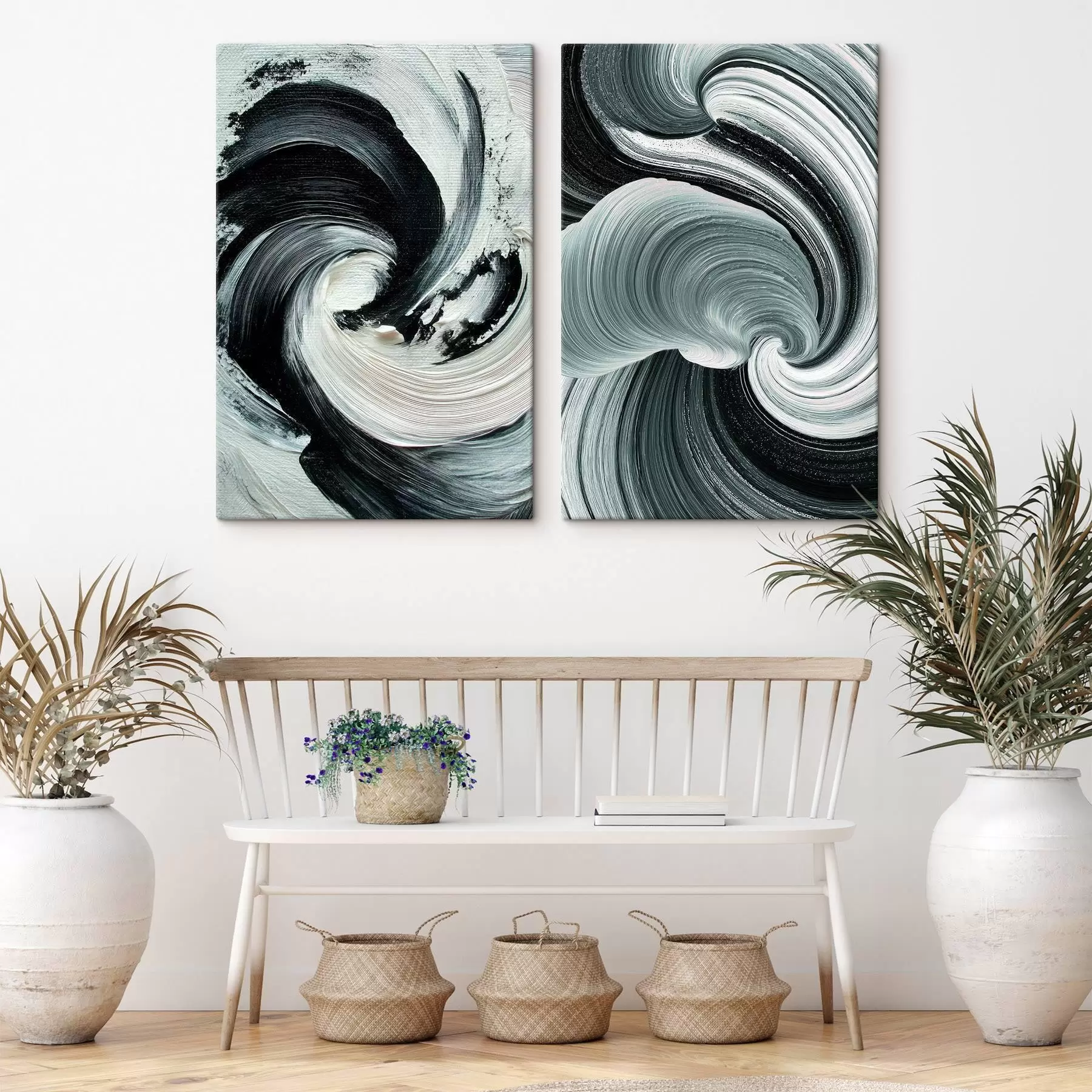 Pilt Väljendusrikas monokroomne kompositsioon ruumilise tekstuuriga m30041