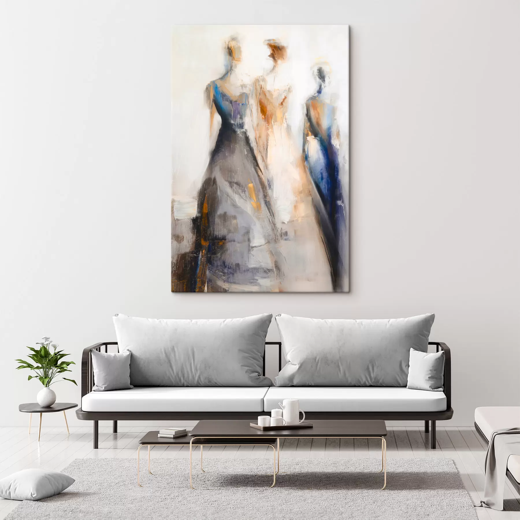 Pilt Elegantsed abstraktsed naissiluetid s48179