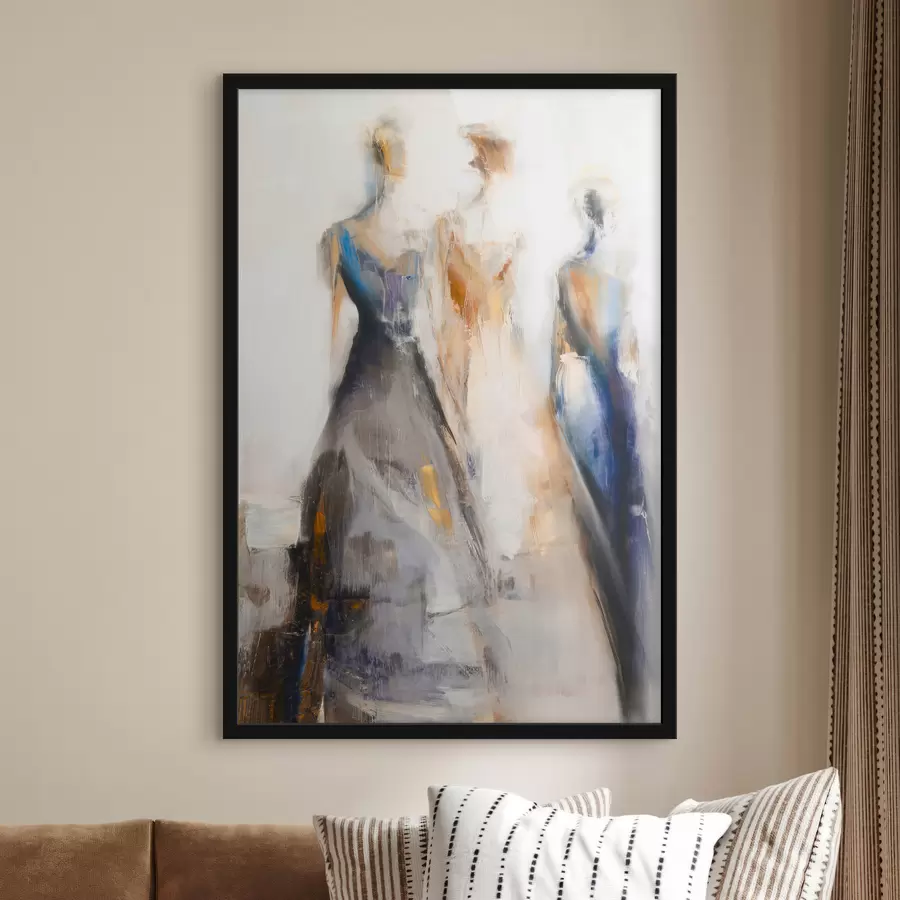 Fototapeedid Elegantsed abstraktsed naissiluetid f48179