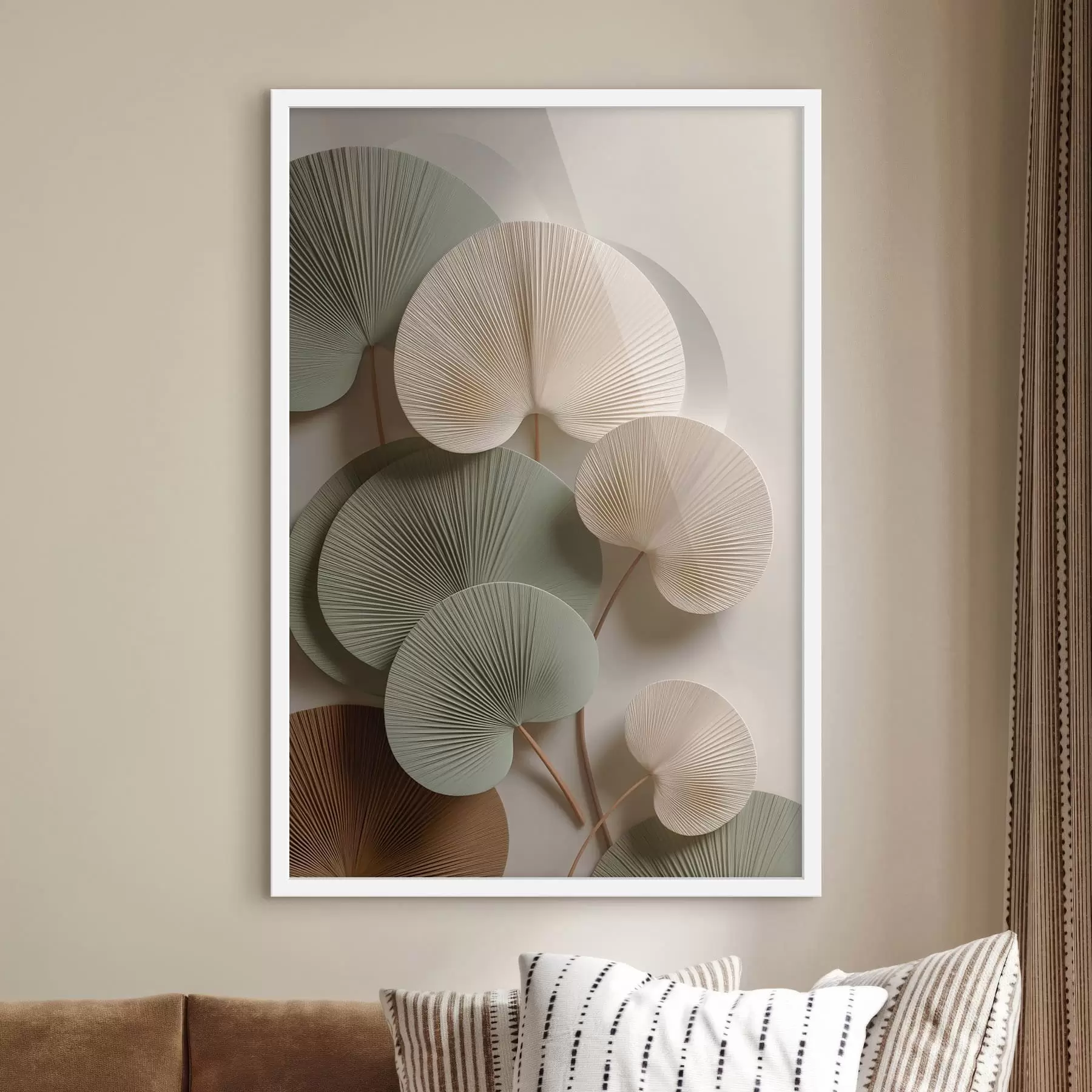 Fototapeedid Abstraktne kompositsioon lehtedega f48225