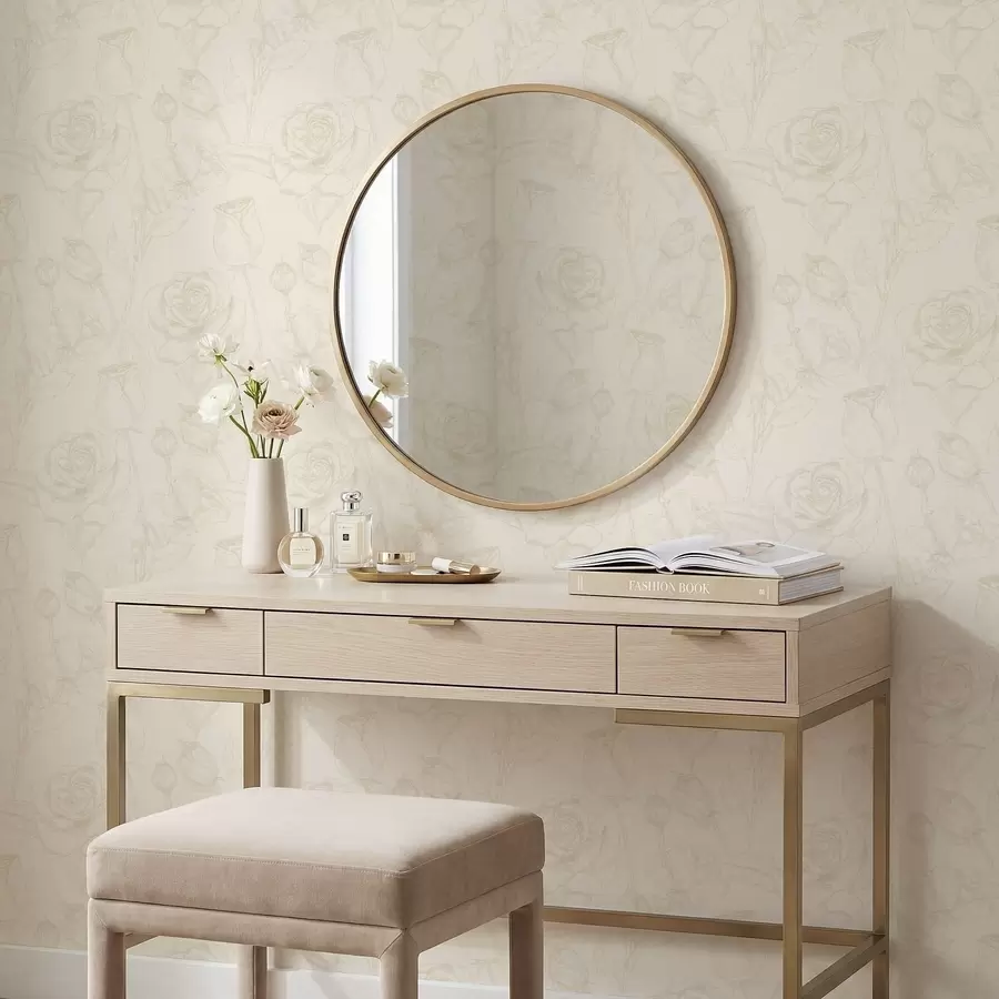 Fototapeedid Hele roosa muster beežil taustal a01124