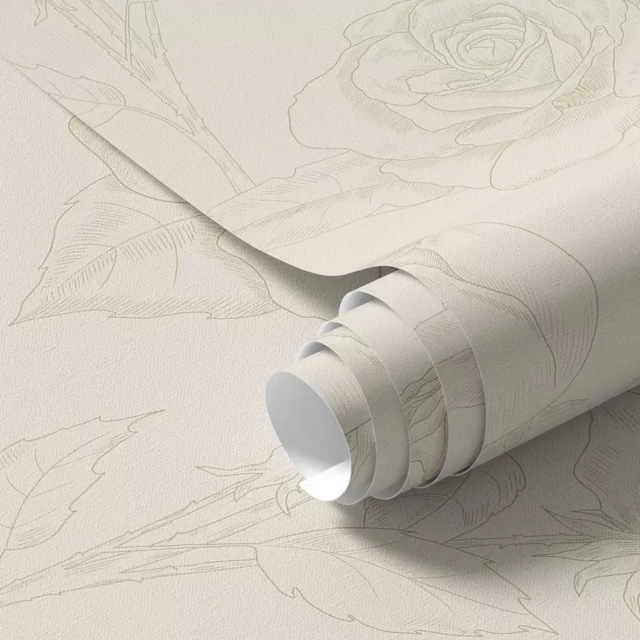 Fototapeedid Hele roosa muster beežil taustal a01124