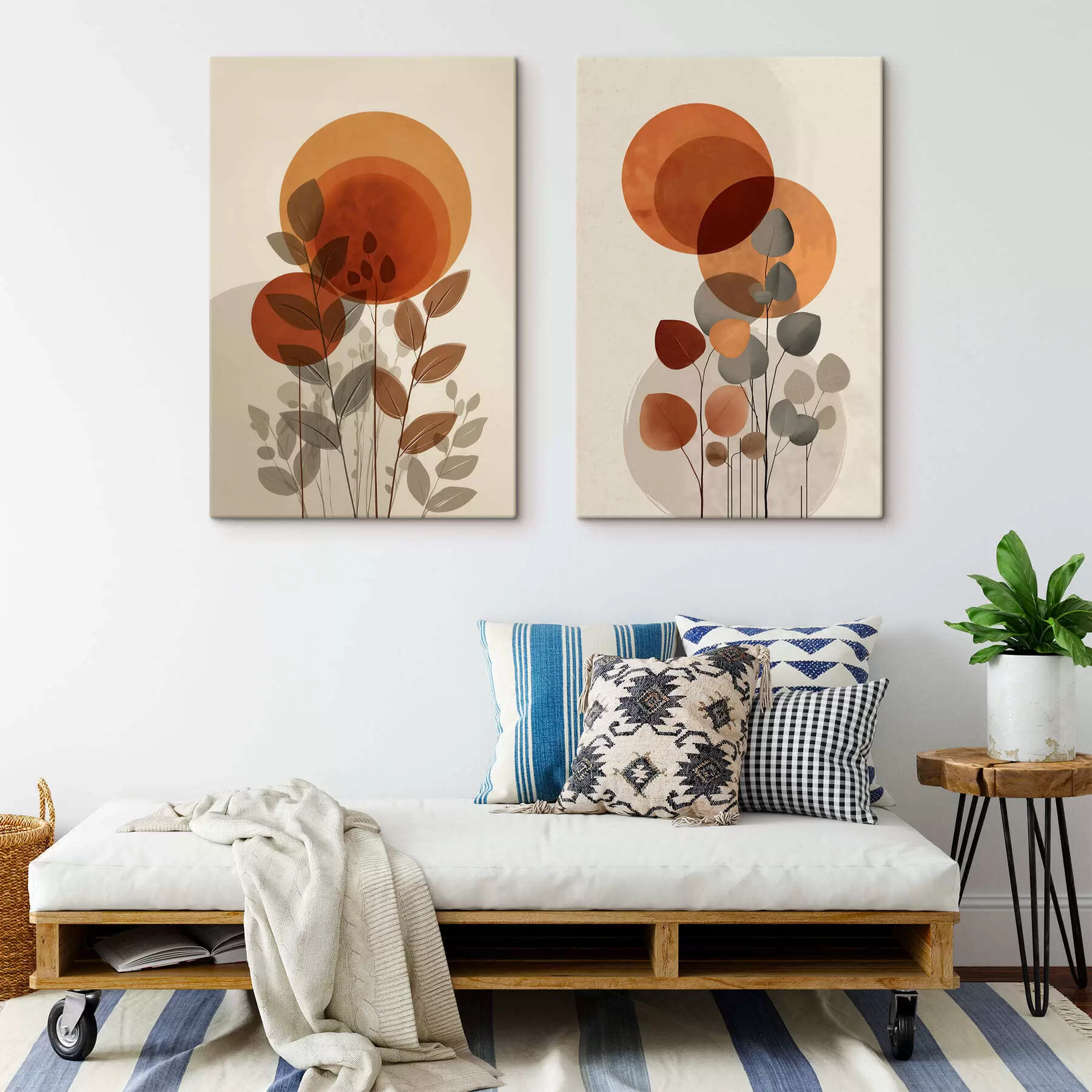 Pilt Abstraktsed lehed m30158