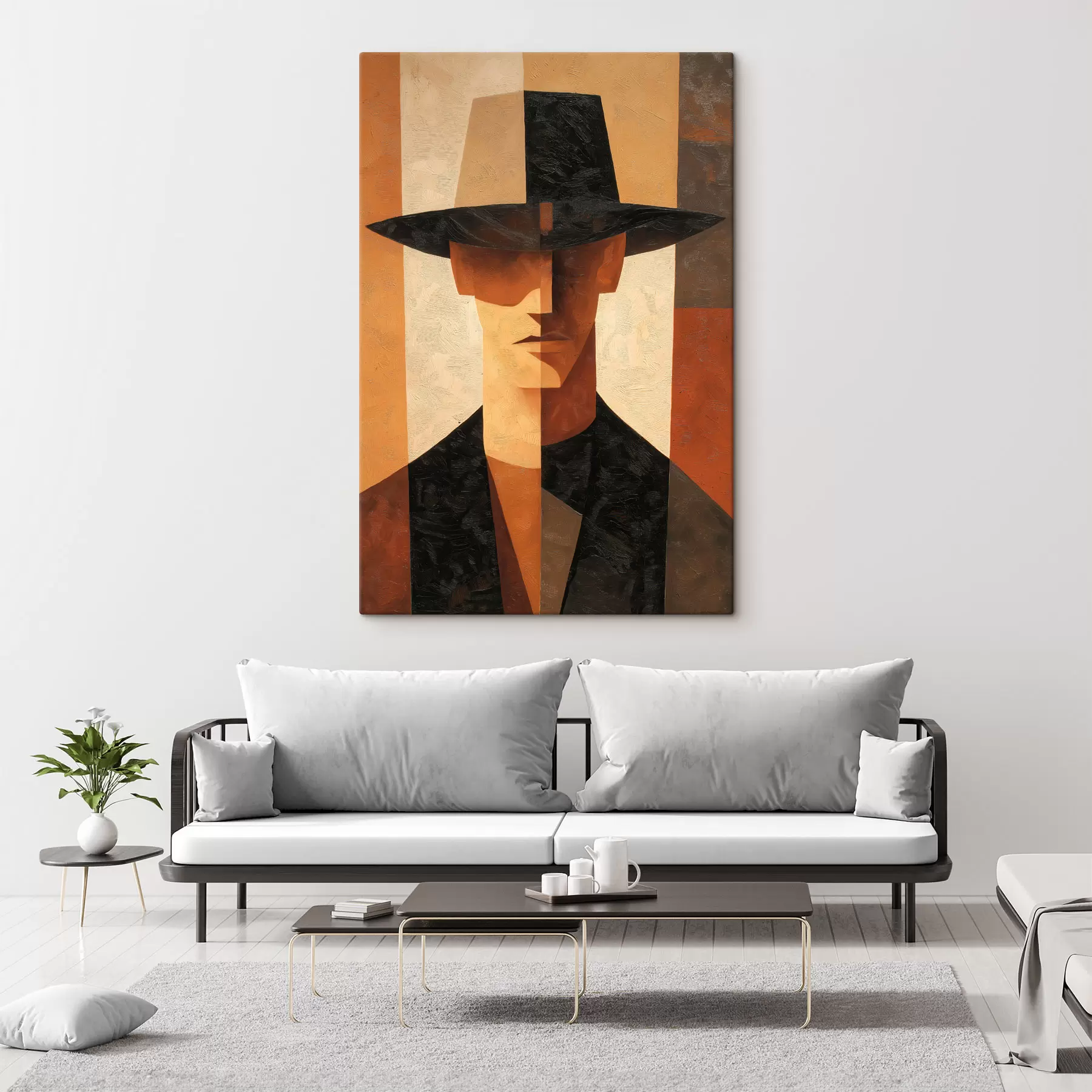 Pilt Geomeetriline abstraktne portree s48231