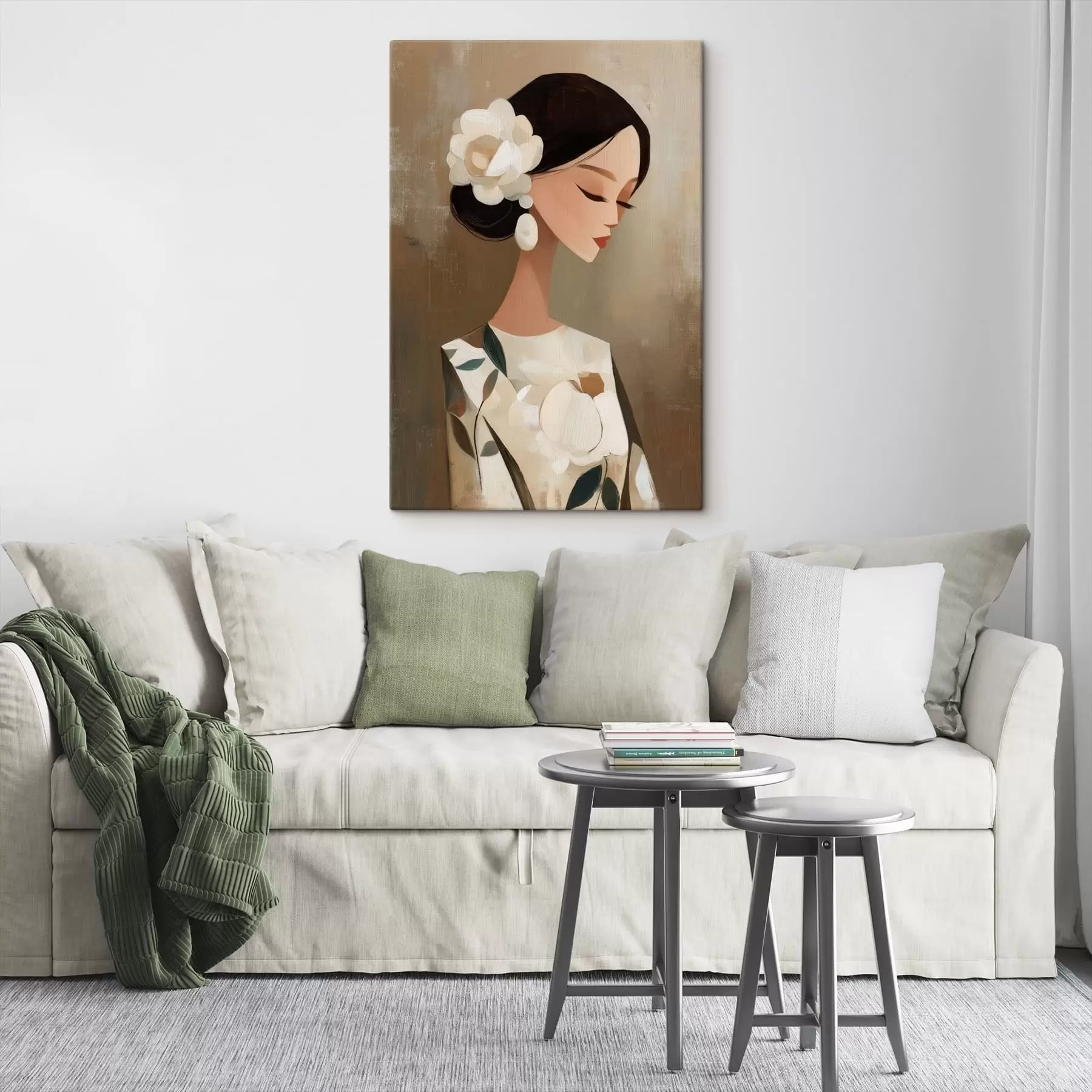 Pilt Tüdruk lilledega juustes s48232