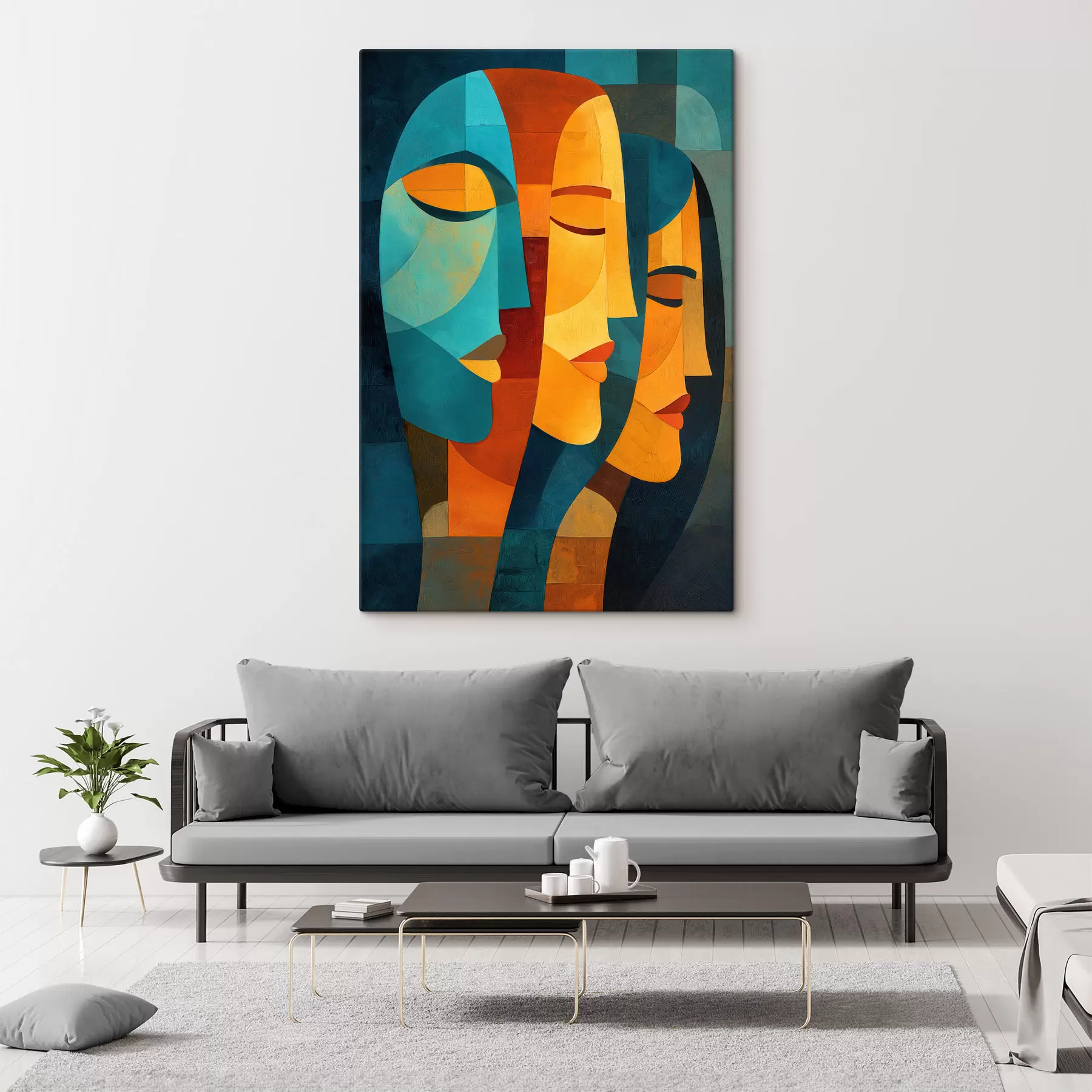 Pilt Geomeetrilised naiste profiilid s48256