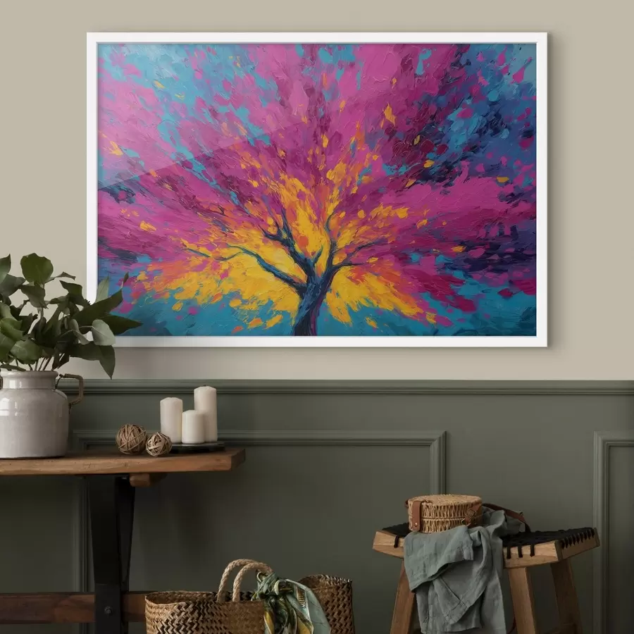 Fototapeedid Värviline puu f48228