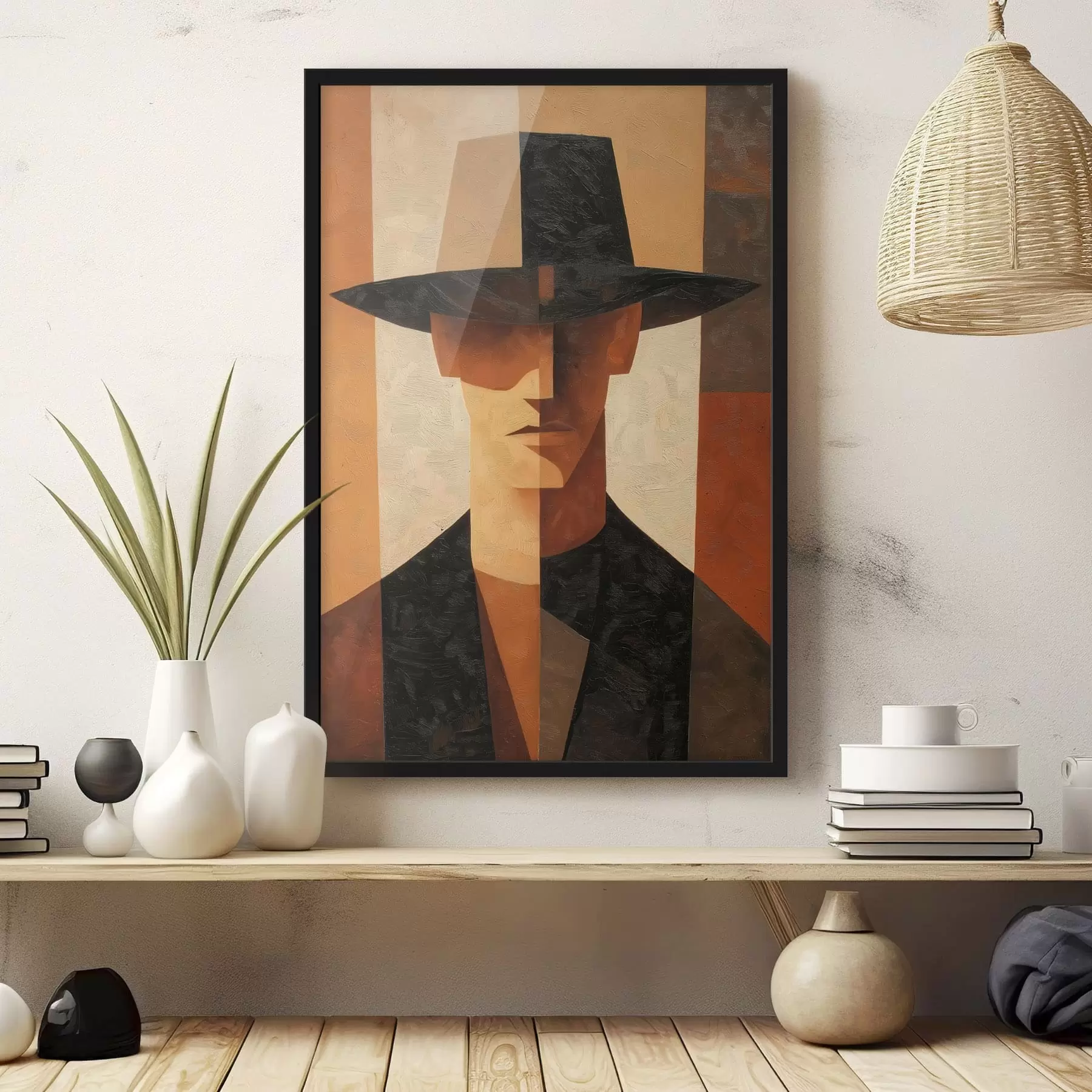 Fototapeedid Geomeetriline abstraktne portree f48231