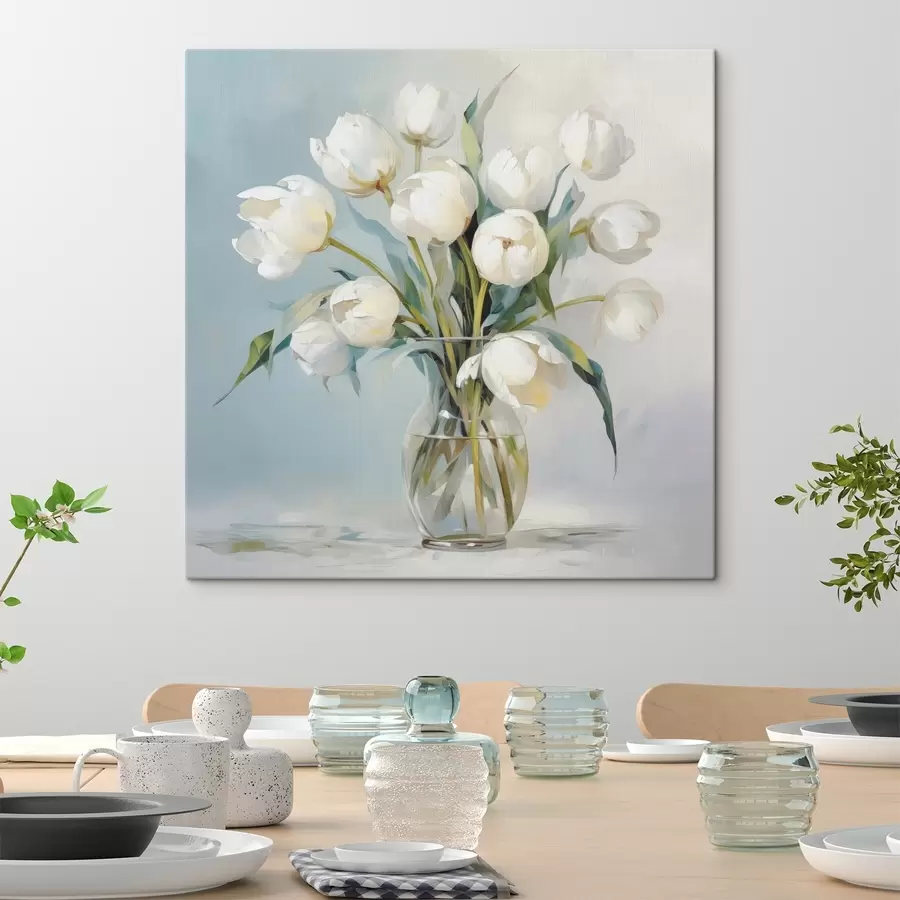 Pilt Tulbid vaasis imitatsioonimaalil s48266