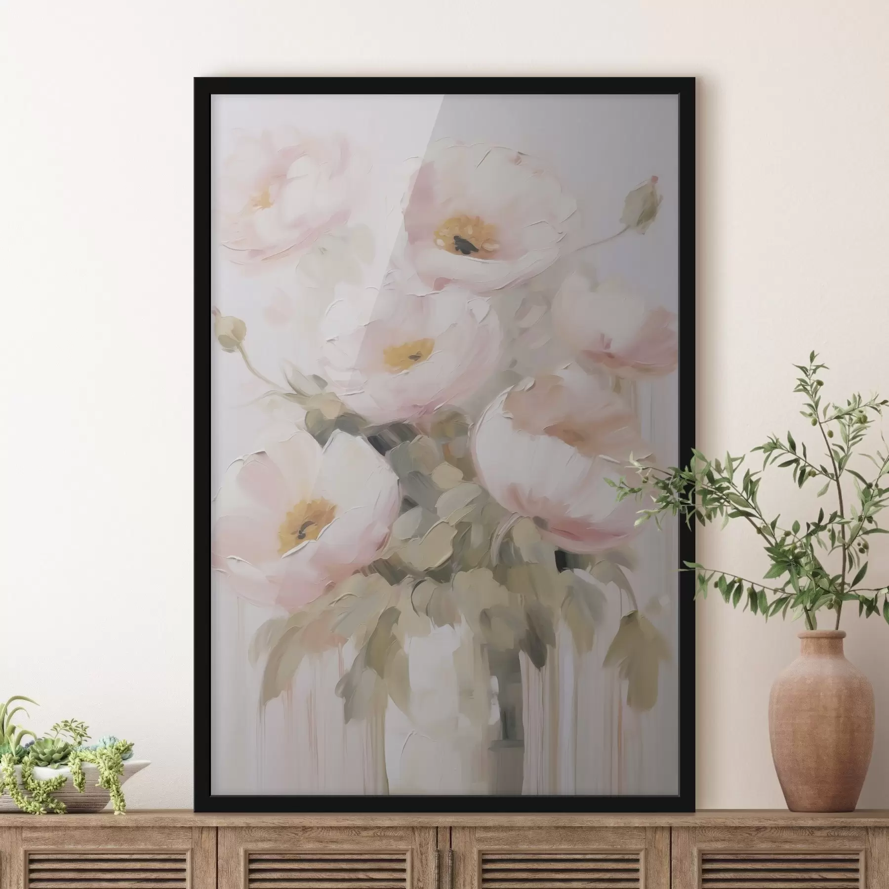 Fototapeedid Abstraktsed lilled vaasis f48264