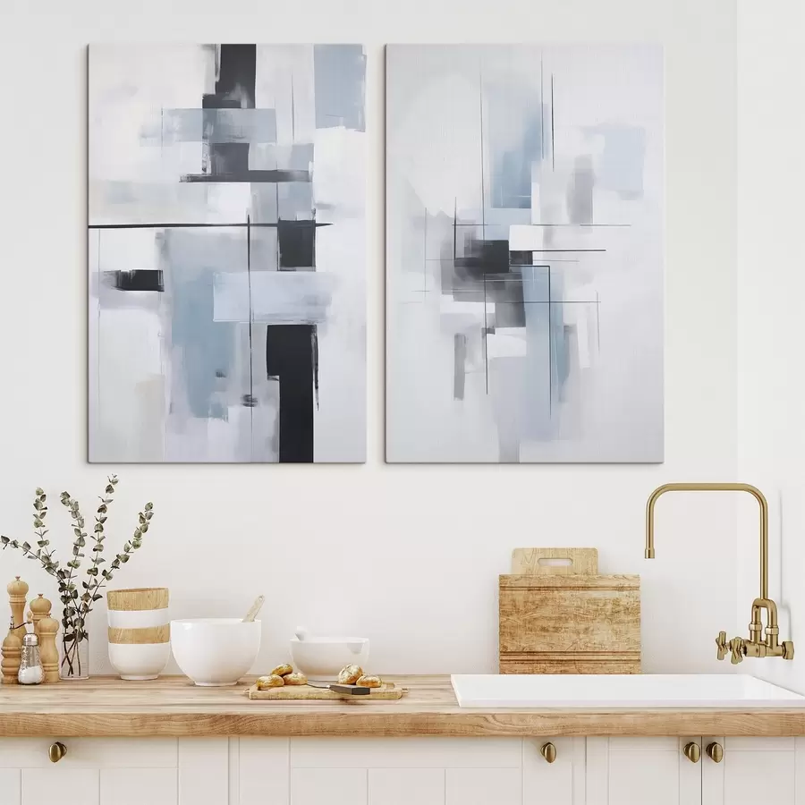 Pilt Kaasaegne abstraktsiooni imitatsioon maali m30165