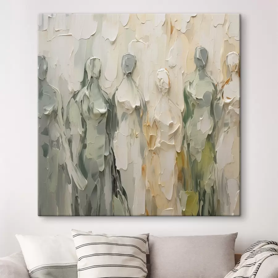 Pilt Abstraktsed siluetid maalide imitatsioon s48275