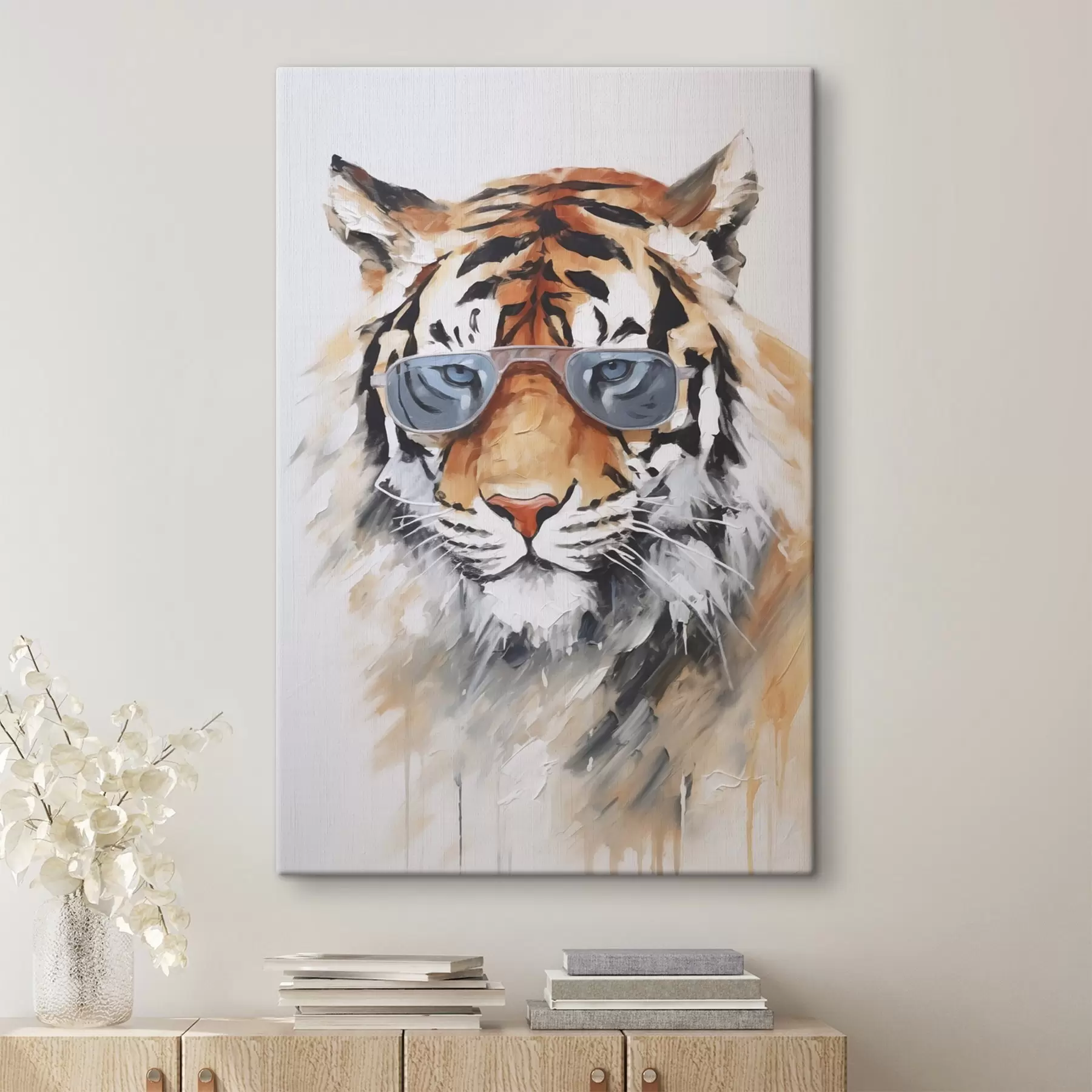 Pilt Prillidega tiiger imitatsioonmaal s48319