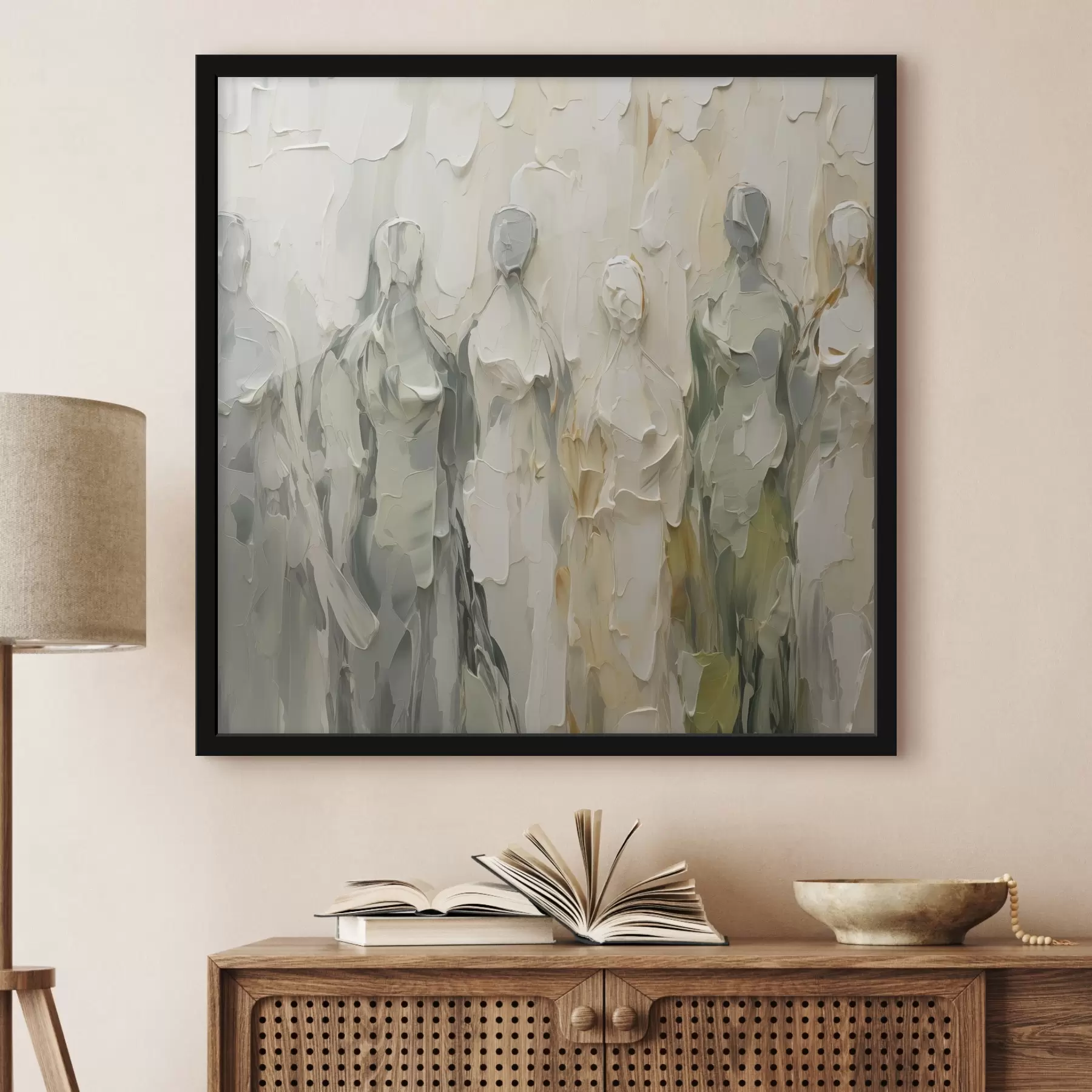 Fototapeedid Abstraktsed siluetid maalide imitatsioon f48275