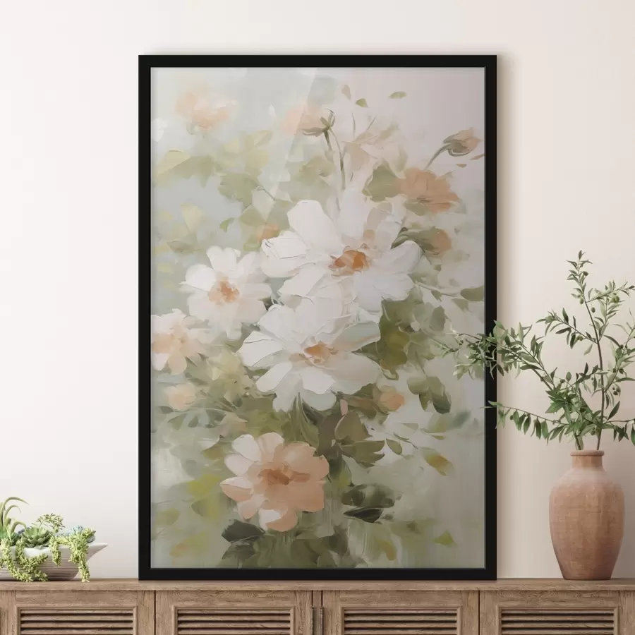 Fototapeedid Õrnad lilled maalimise imitatsioon f48323