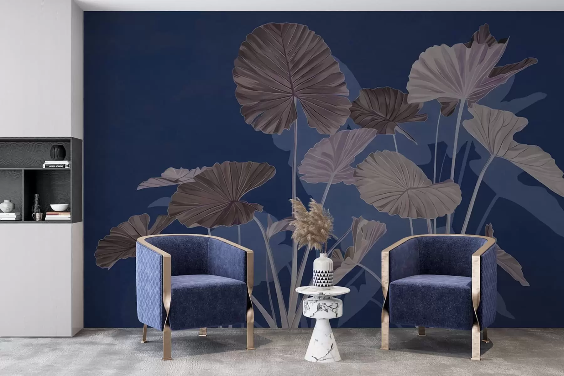 Fototapeedid Värvitud lootose aed w05364