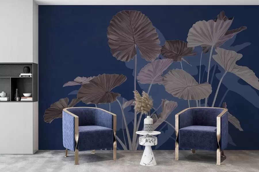 Fototapeedid Värvitud lootose aed w05364