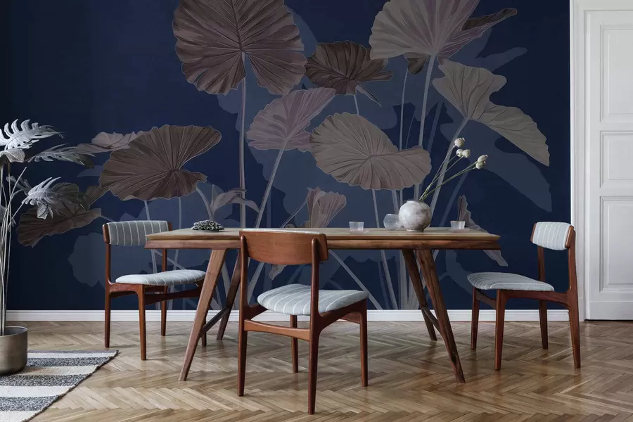 Fototapeedid Värvitud lootose aed w05364