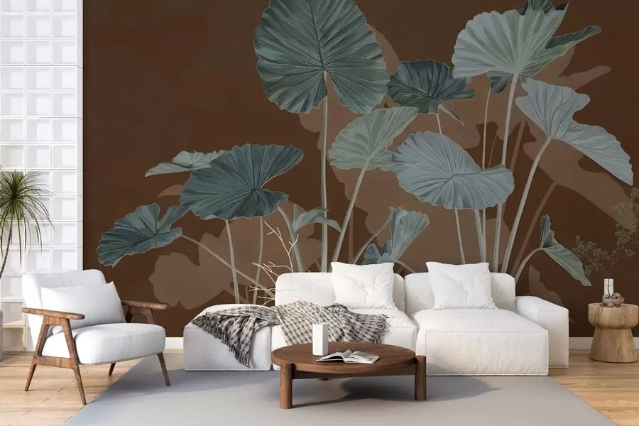 Fototapeedid Värvitud lootose aed w05364v1