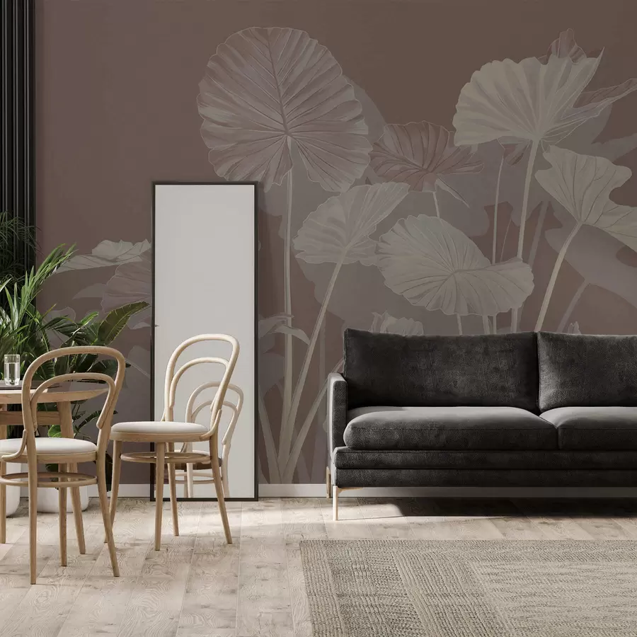 Fototapeedid Värvitud lootose aed w05364v2