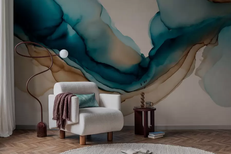 Fototapeedid abstraktne tekstuur alkoholivärvi stiilis w05238