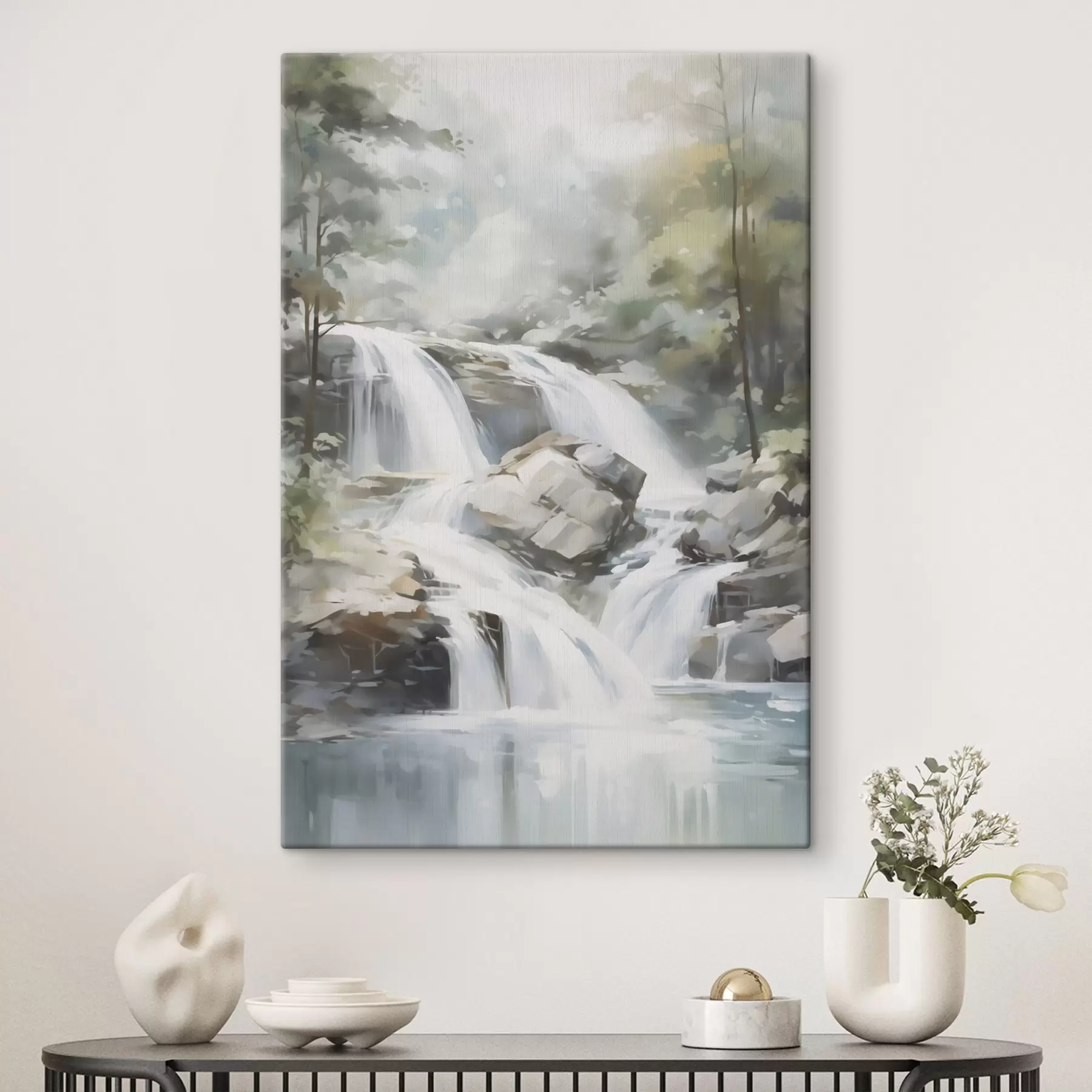 Pilt Metsas asuv kosk – maali imitatsioon s48415