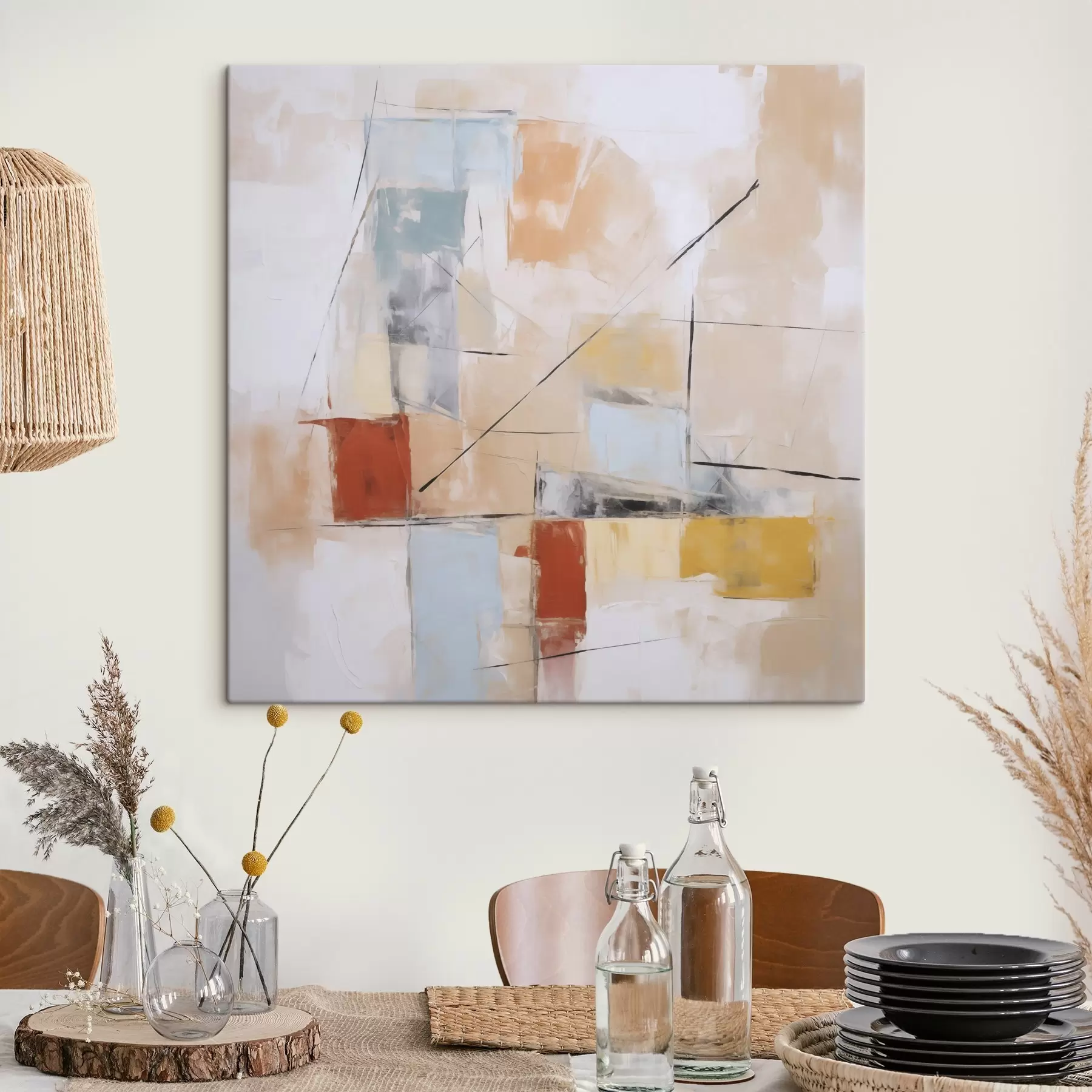 Pilt Kulunud maali kaootiline abstraktne imitatsioon s48418