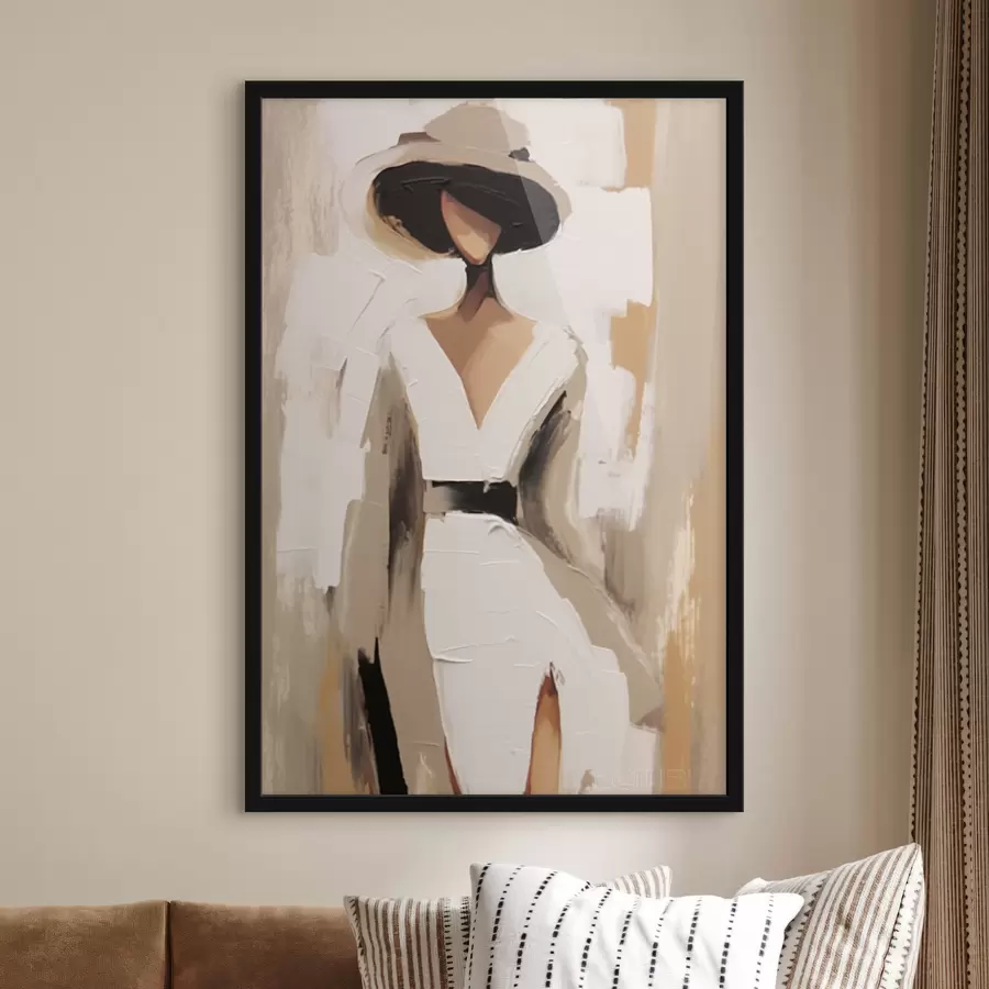 Fototapeedid Naine kübaraga f48426