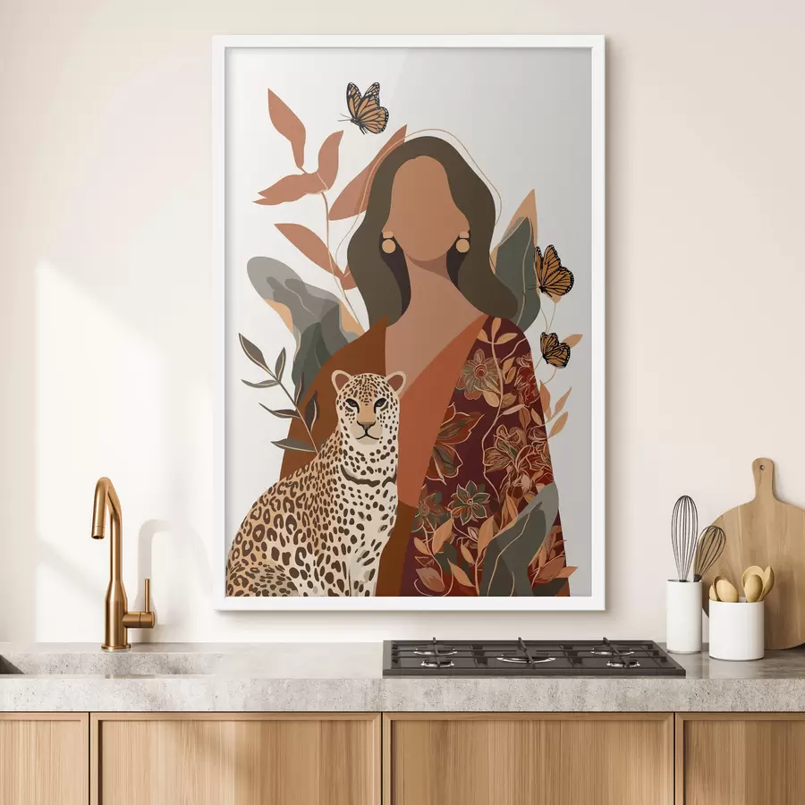 Fototapeedid Musterdatud riietuses naine f48434